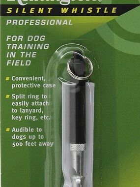Remington Silent Dog Whistle - Black and Silver